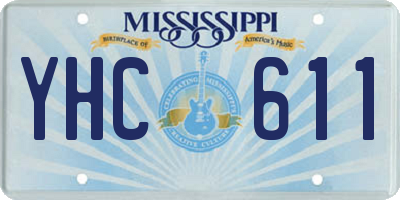 MS license plate YHC611