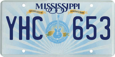MS license plate YHC653