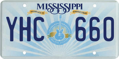 MS license plate YHC660