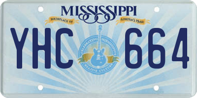 MS license plate YHC664