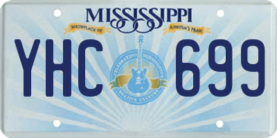 MS license plate YHC699