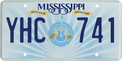 MS license plate YHC741