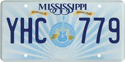 MS license plate YHC779