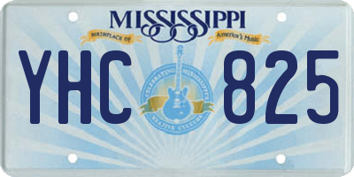 MS license plate YHC825