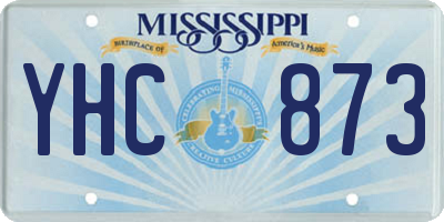 MS license plate YHC873