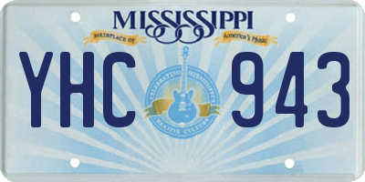 MS license plate YHC943