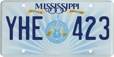 MS license plate YHE423