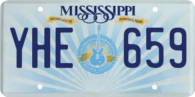 MS license plate YHE659