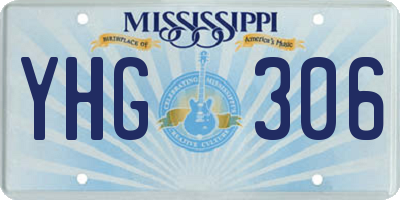 MS license plate YHG306