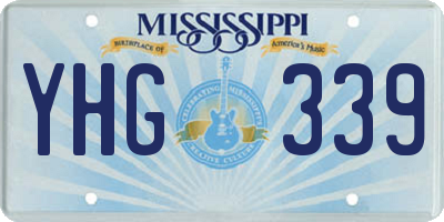 MS license plate YHG339