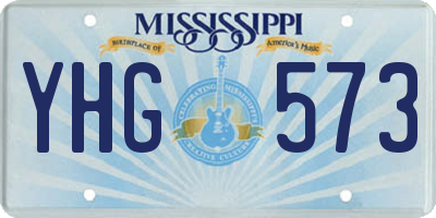 MS license plate YHG573