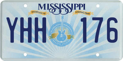 MS license plate YHH176