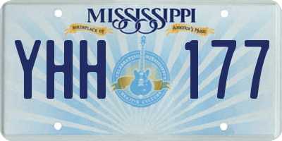 MS license plate YHH177
