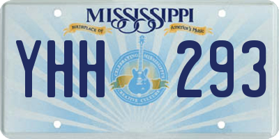 MS license plate YHH293