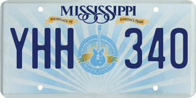MS license plate YHH340