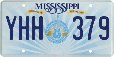 MS license plate YHH379