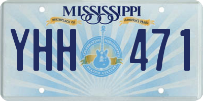 MS license plate YHH471