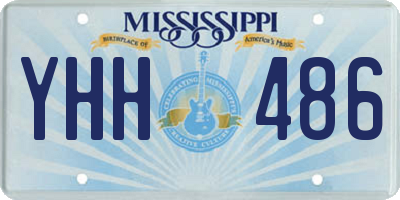 MS license plate YHH486