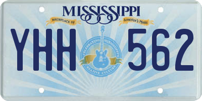 MS license plate YHH562