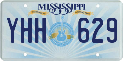 MS license plate YHH629