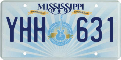 MS license plate YHH631