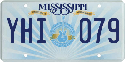 MS license plate YHI079