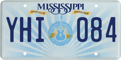 MS license plate YHI084