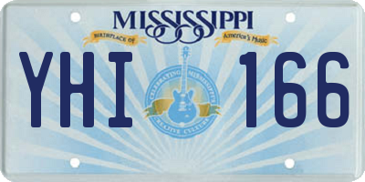MS license plate YHI166