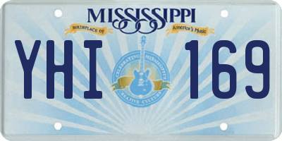 MS license plate YHI169