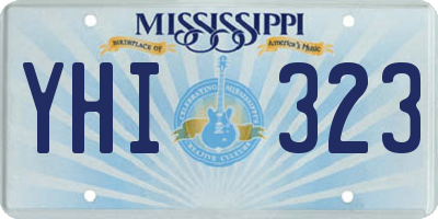 MS license plate YHI323