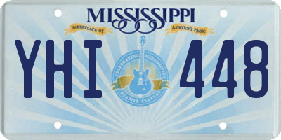 MS license plate YHI448