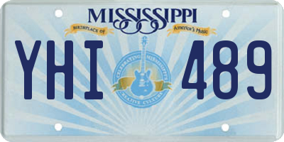 MS license plate YHI489