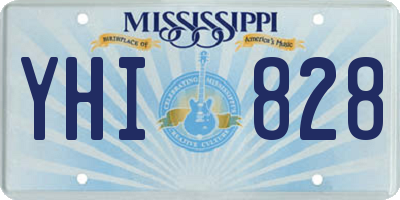 MS license plate YHI828