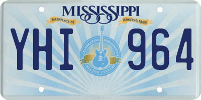 MS license plate YHI964