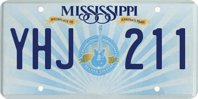 MS license plate YHJ211