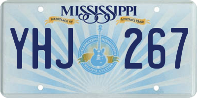 MS license plate YHJ267