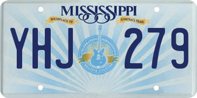 MS license plate YHJ279