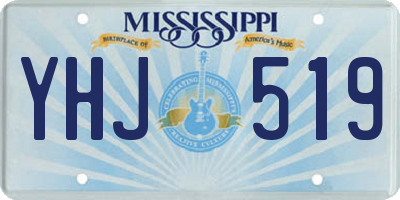 MS license plate YHJ519