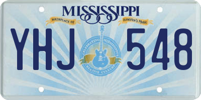 MS license plate YHJ548