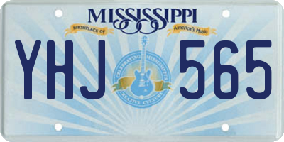 MS license plate YHJ565