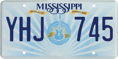 MS license plate YHJ745
