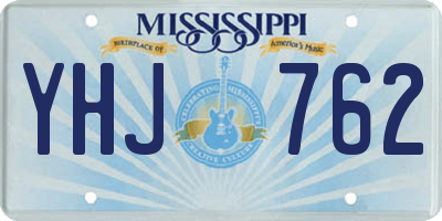 MS license plate YHJ762