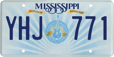 MS license plate YHJ771