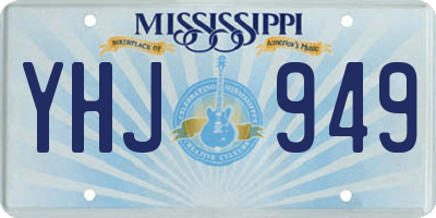 MS license plate YHJ949