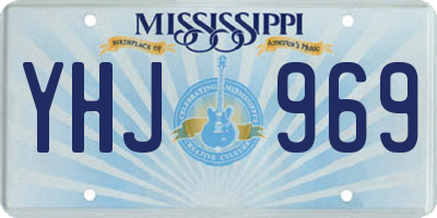 MS license plate YHJ969