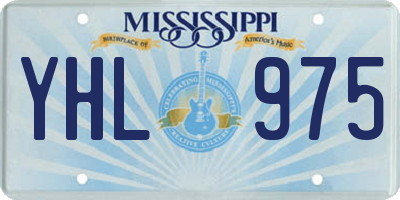 MS license plate YHL975