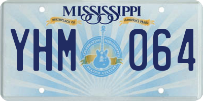 MS license plate YHM064