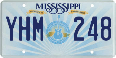 MS license plate YHM248