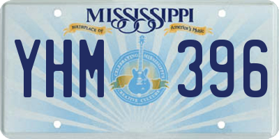 MS license plate YHM396