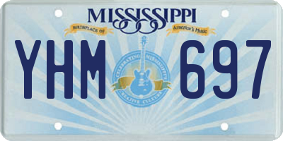 MS license plate YHM697